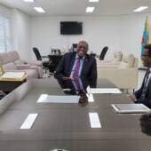 Visiting newly appointed Ambassador of DR Congo HE ATOKI